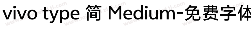 vivo type 简 Medium字体转换
